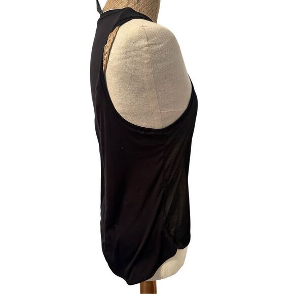 Sweaty Betty women’s muscle tank top black - thin semi sheer -sz Xs - Picture 5 of 7